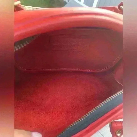 Coach Madison Small Satchel #9725 vintage Red - Picture 3 of 12